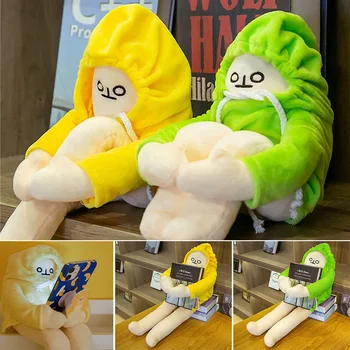 Słodka Lalka-Bananowy Człowiek, Elastyczne Pluszowe Zabawki-Bananowy Mały, Kreatywny Miękka Zabawka, Uroczy Prezent na Urodziny dla Dzieci, Lalka-Bananowy Ludek