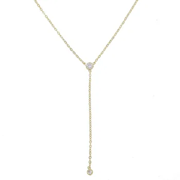 BL26 łańcuchy i naszyjniki dla kobiet jewelry lider sprzedaży towar wysłać z workiem na pył, 1 biały kamień 45 cm obwodu kochanek wisiorek