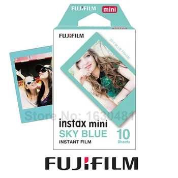 Oryginalny Fujifilm Instax Mini 8 Błękitny Folia 10 Arkuszy do Mini 9 70 90 Neo 25 50s 300 Aparat Share SP-1 SP-2 Drukarka Polaroid