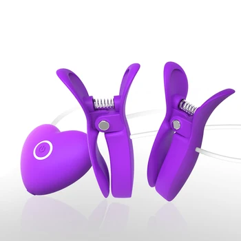 Kobieca Masturbacja Akumulator Zacisk Do Sutków Wibrator Sex Zabawki dla Kobiet Masaż Piersi Stymulator Łechtaczki Seks-Produkt dla Dorosłych